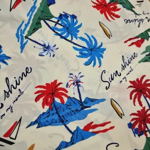 پارچه لباس مدل کودری نخی طرح نخلستان کد CB