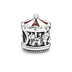 آویز دستبند و گردنبند نقره زنانه پاندورا مدل Christmas Carousel
