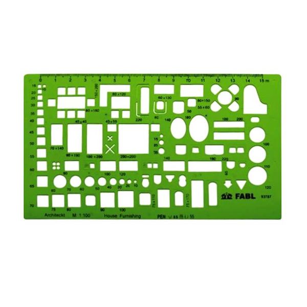 شابلون مبلمان فابل طرح مقیاس 1:100