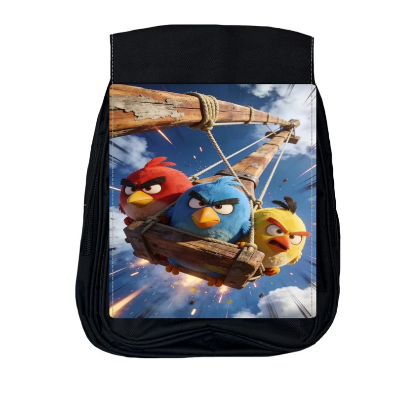 کوله پشتی مدرسه مدل angry birds