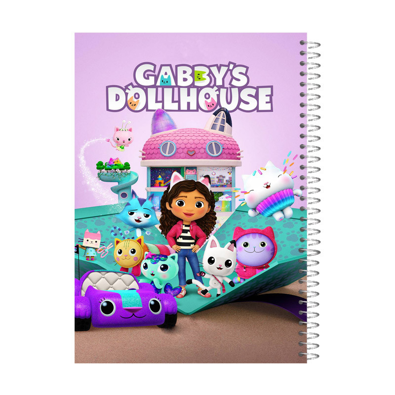 دفتر نقاشی 60 برگ آی چاپ مدل خانه عروسکی گبی کد 705b