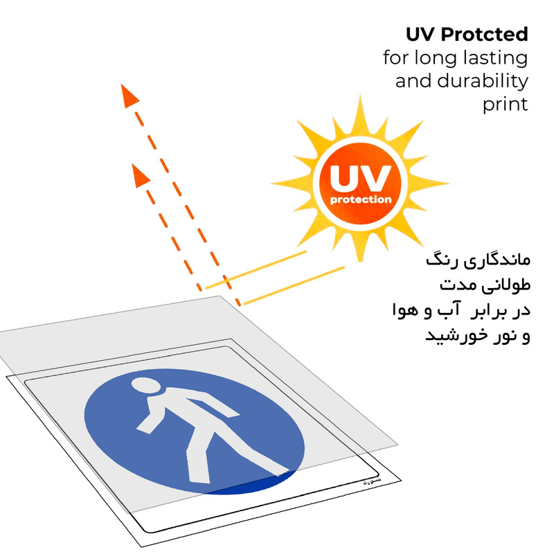 برچسب ایمنی مستر راد طرح فقط جهت تردد پرسنل تولید مدل HSE-OSHA-287 برچسب ایمنی مستر راد طرح فقط جهت تردد پرسنل تولید مدل HSE-OSHA-287