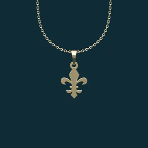 گردنبند طلا 18 عیار زنانه مدوپد مدل هندسی کد BB2-1-1101