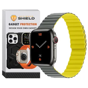 Ultimate Shield SIC Link UL GY Band for Apple Watch Se/1/2/3/4/5/6/7/8/9/Ultra/Ultra2 size 42/44/45mm