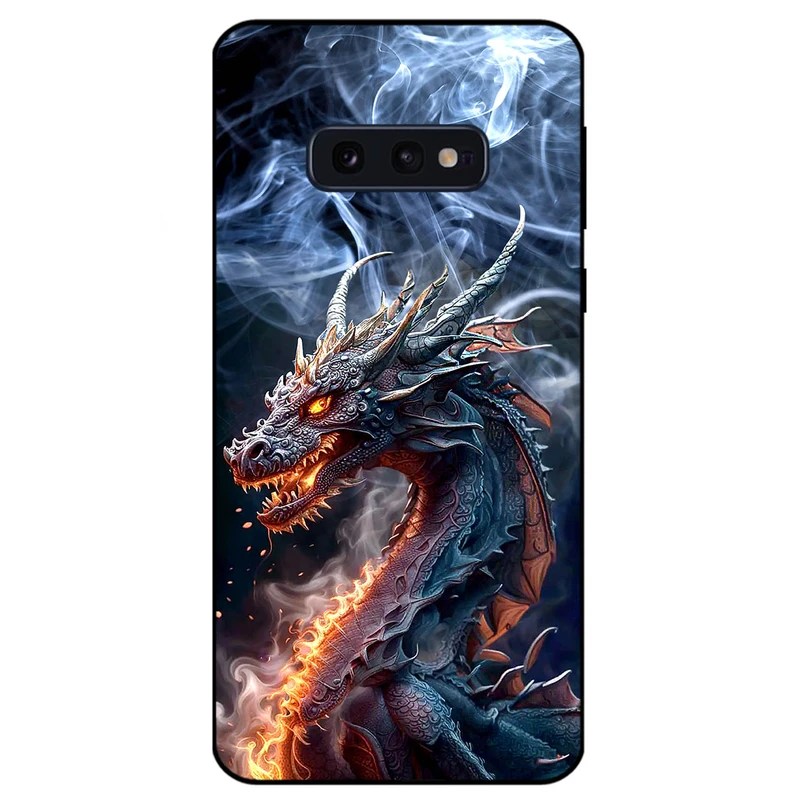 کاور مگافون طرح اژدها مدل 7453 مناسب برای گوشی موبایل سامسونگ Galaxy S10 E          