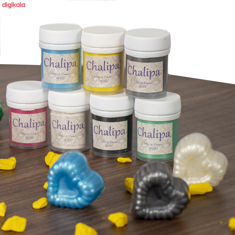 رنگ تزئین شمع چلیپا مدل پودری حجم 18 میلی لیتر