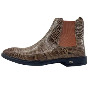 نیم بوت مردانه مدل چلسی چرم