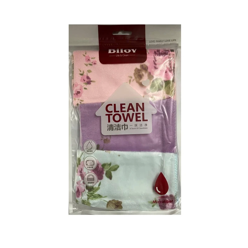 دستمال نظافت آشپزخانه بیلاو مدل گل بسته 3 عددی