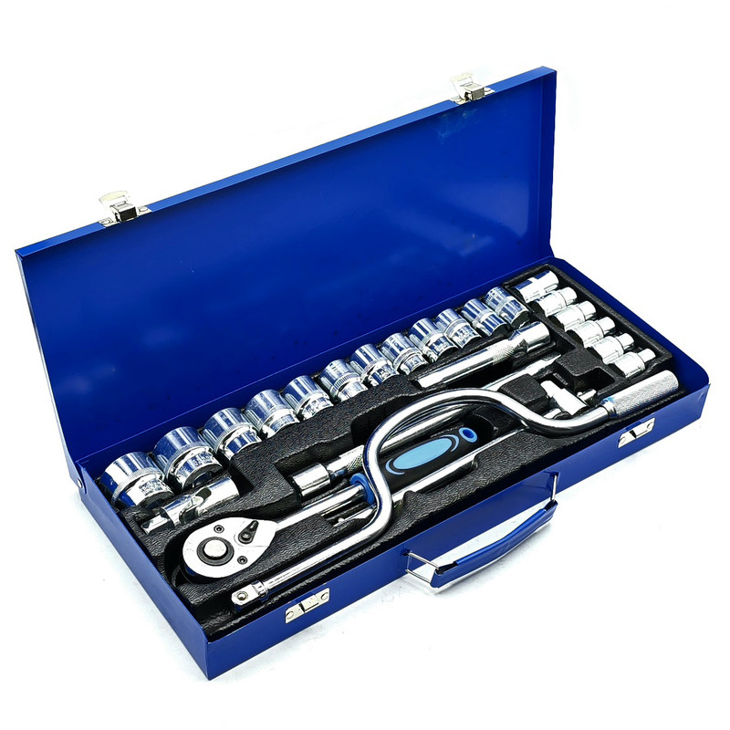 آچار بکس جعبه ای کرول مدل 24PCS-SOCKET SET سایز 8 الی 32 میلی متر مجموعه 24 عددی