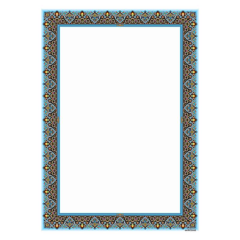 کاغذ تذهیب A4 خانه تذهیب طرح ماهی کد 0030 بسته 100عددی