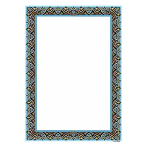 کاغذ تذهیب A4 خانه تذهیب طرح ماهی کد 0030 بسته 20 عددی