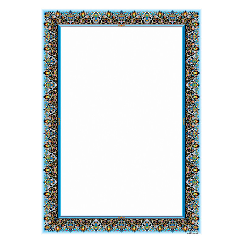 کاغذ تذهیب A4 خانه تذهیب طرح ماهی کد 0030 بسته 20 عددی