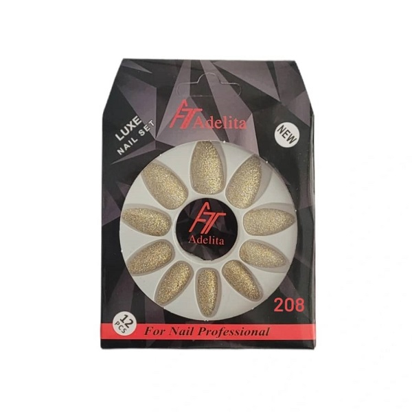 ناخن مصنوعی آدلیتا مدل T-208 بسته 12 عددی