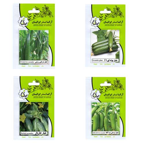 بذر خیار آرکا بذر ایرانیان کد 003-ARK مجموعه 4 عددی