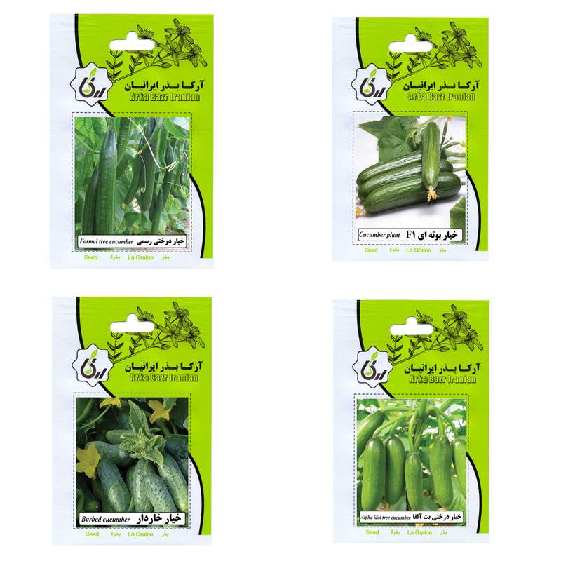 بذر خیار آرکا بذر ایرانیان کد 003-ARK مجموعه 4 عددی بذر خیار آرکا بذر ایرانیان کد 003-ARK مجموعه 4 عددی