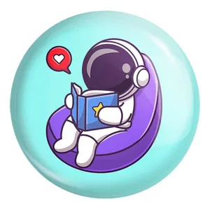 پیکسل خندالو طرح فضانورد کد 25087 مدل بزرگ
