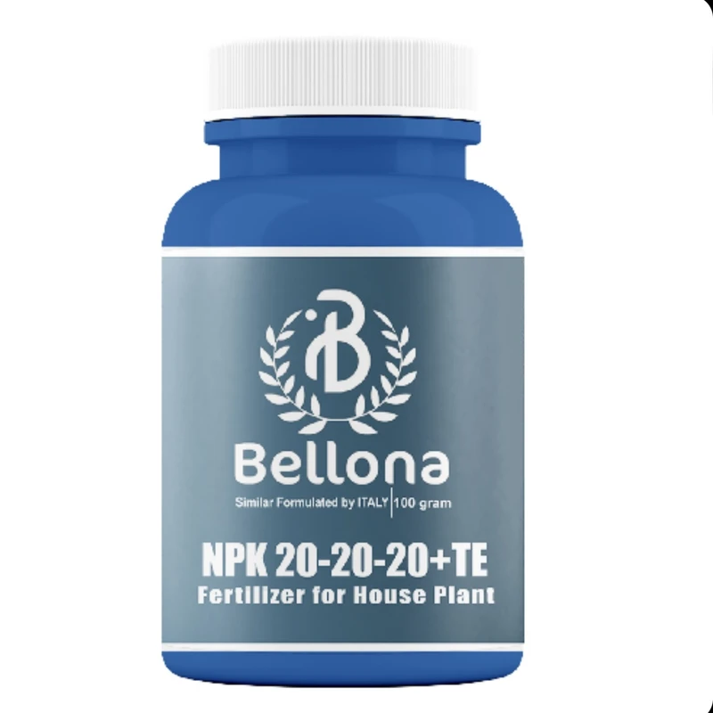 کود سه بیست گیاهان آپارتمانی بلونا  مدل 20 20 20 وزن 100 گرم