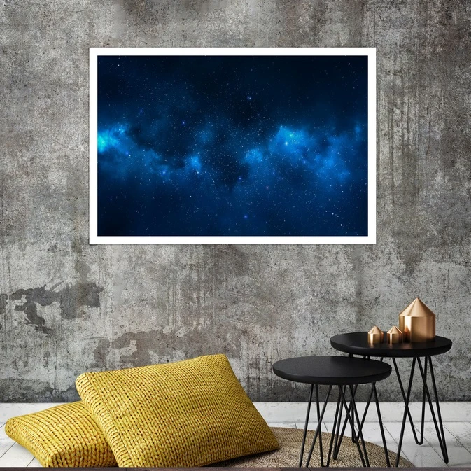 تابلو بکلیت طرح کهکشان مدل قاب شاسی W-s8295