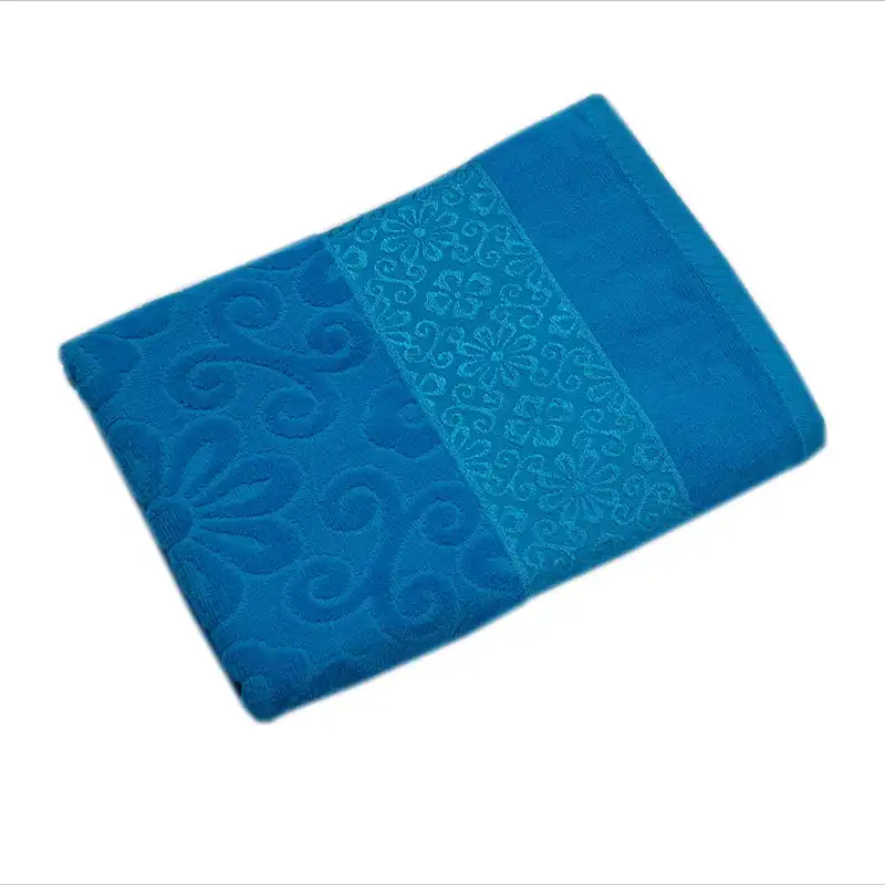 حوله استخری موردوم طرح گل ابریشم سایز 70x135 سانتی متر