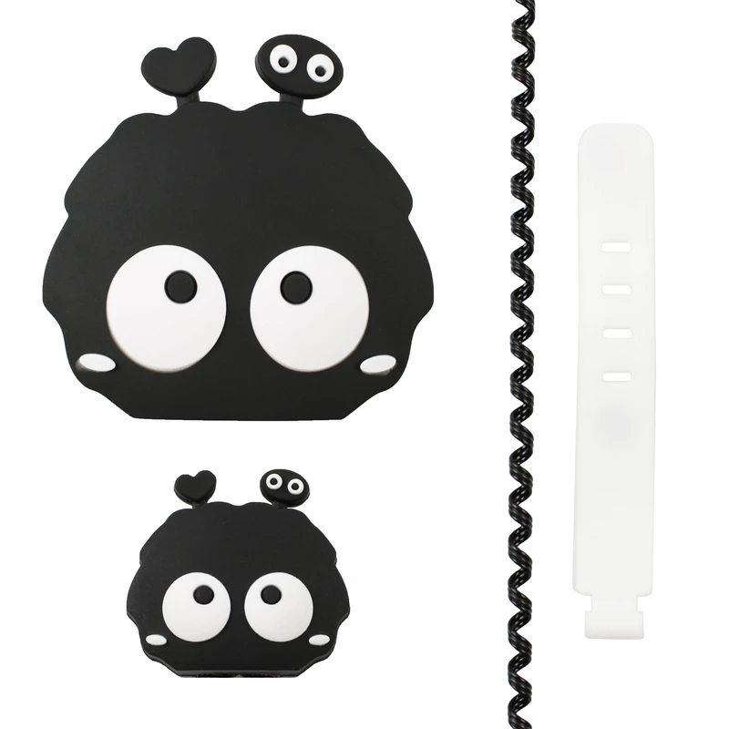 محافظ کابل مدل Silicon به همراه محافظ شارژ دیواری مجموعه 4 عددی