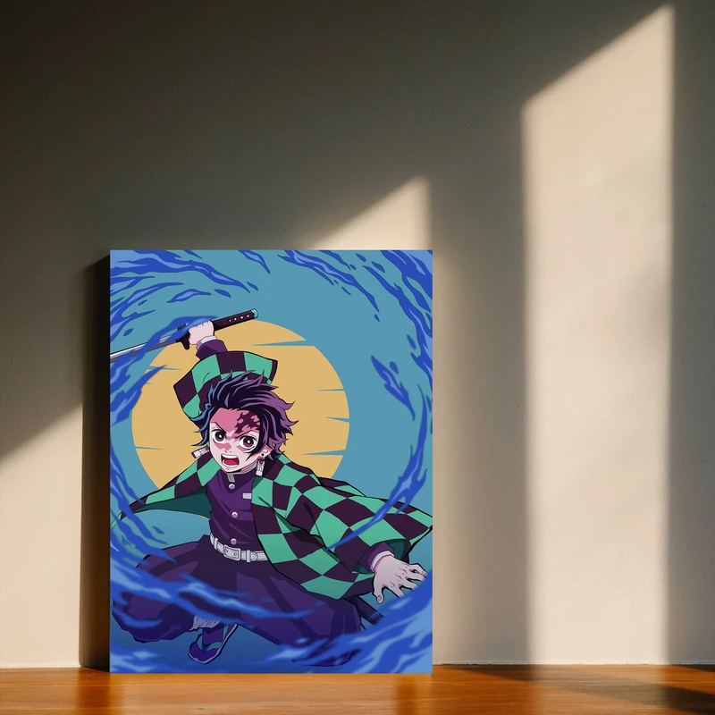 تابلو شاسی مدل انیمه شیطان کش demon slayer کد 1251