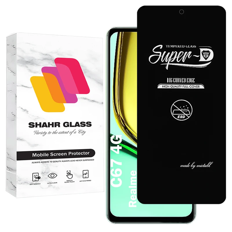 محافظ صفحه نمایش شهر گلس مدل SUPERDNSH مناسب برای گوشی موبایل ریلمی Realme C67 4G 