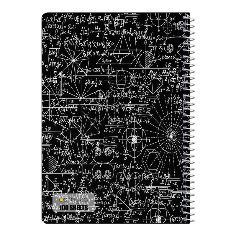 دفتر مشق 100 برگ سیمی کارنیکا طرح ریاضیات Mathematics کد 13413