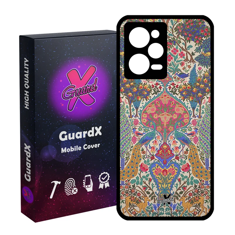 کاور گارد ایکس طرح سنتی مدل Glass10225 مناسب برای گوشی موبایل شیائومی Redmi Note 12 Pro 5G/Poco X5 Pro 5G/Note 12 Pro Pro speed