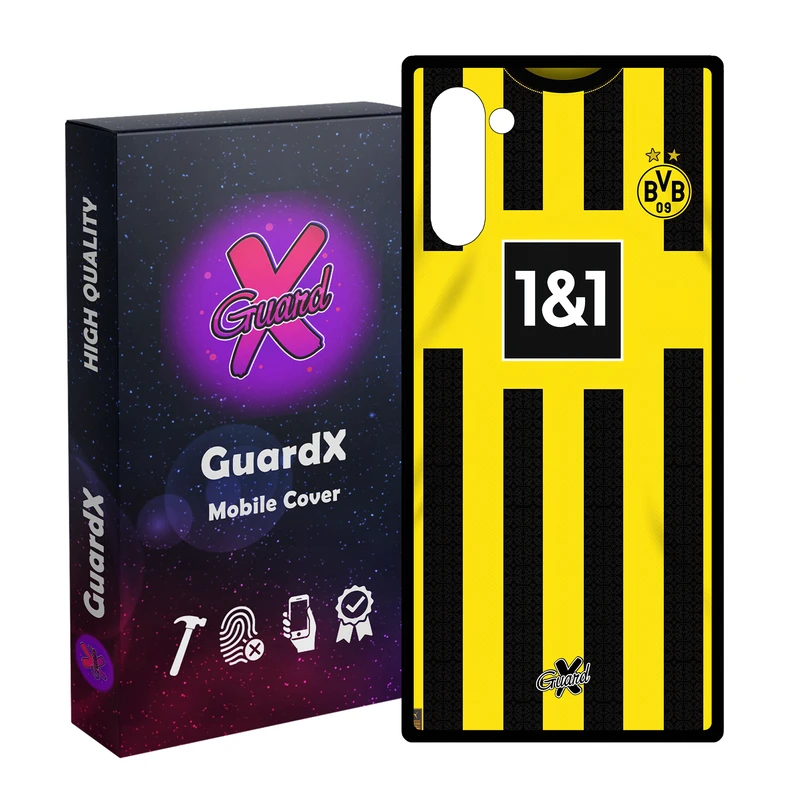 کاور گارد ایکس طرح دورتموند مدل Glass10466 مناسب برای گوشی موبایل سامسونگ Galaxy Note 10
