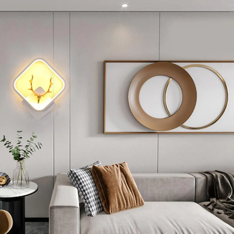 عکس شماره 6 : چراغ دیواری مدل ال ای دی طرح گوزن