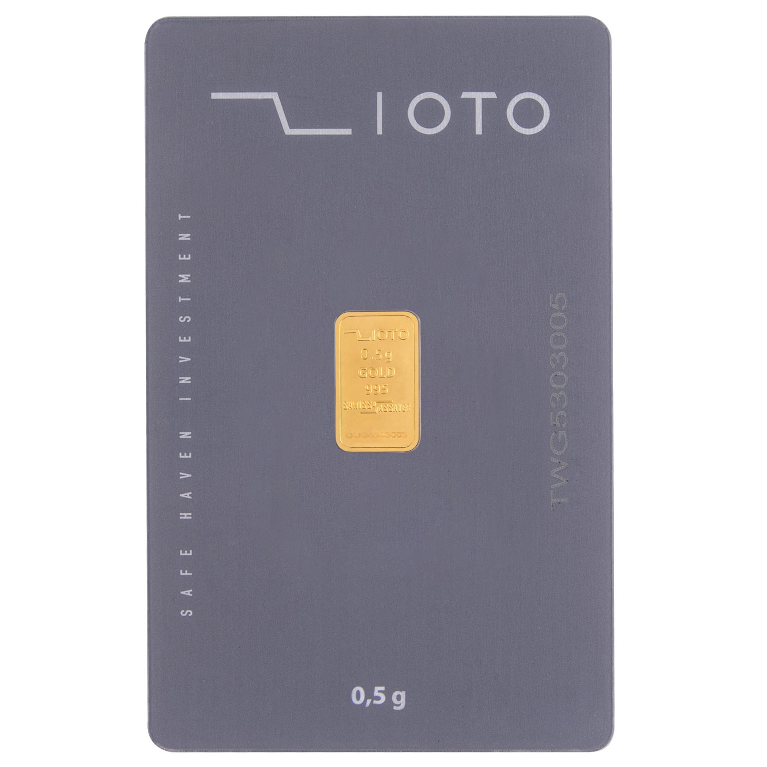 شمش طلا 24 عیار زیوتو مدل GD-Au-p0.5