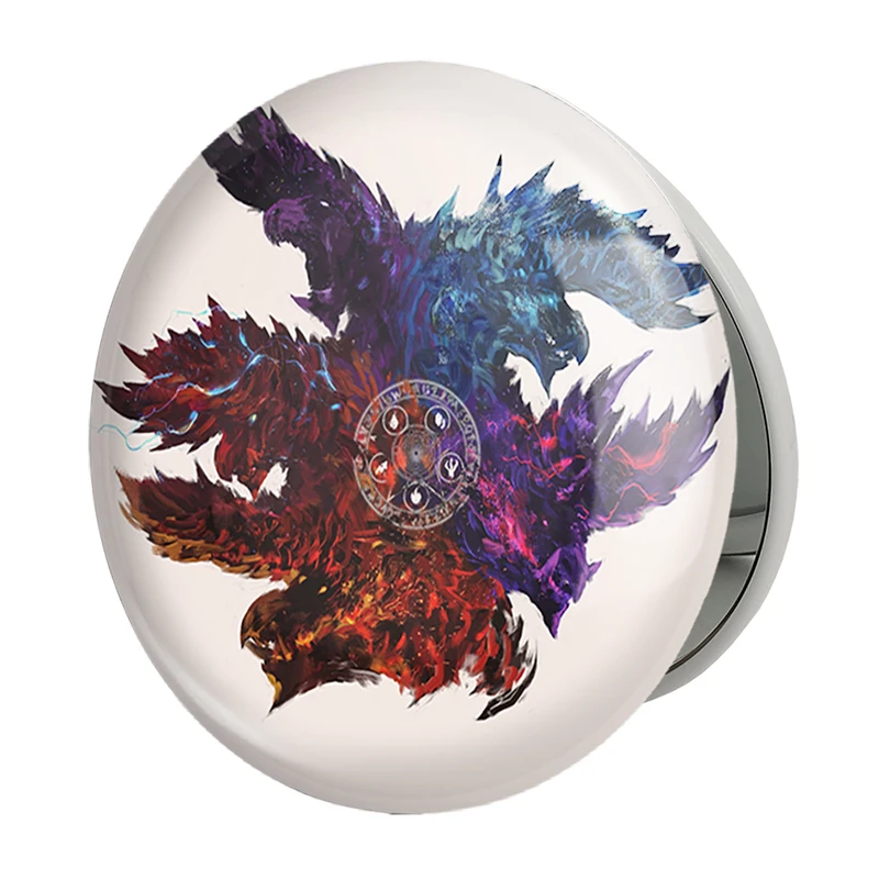 آینه جیبی خندالو طرح بازی شکارچی هیولا (Monster Hunter) مدل تاشو کد 33237