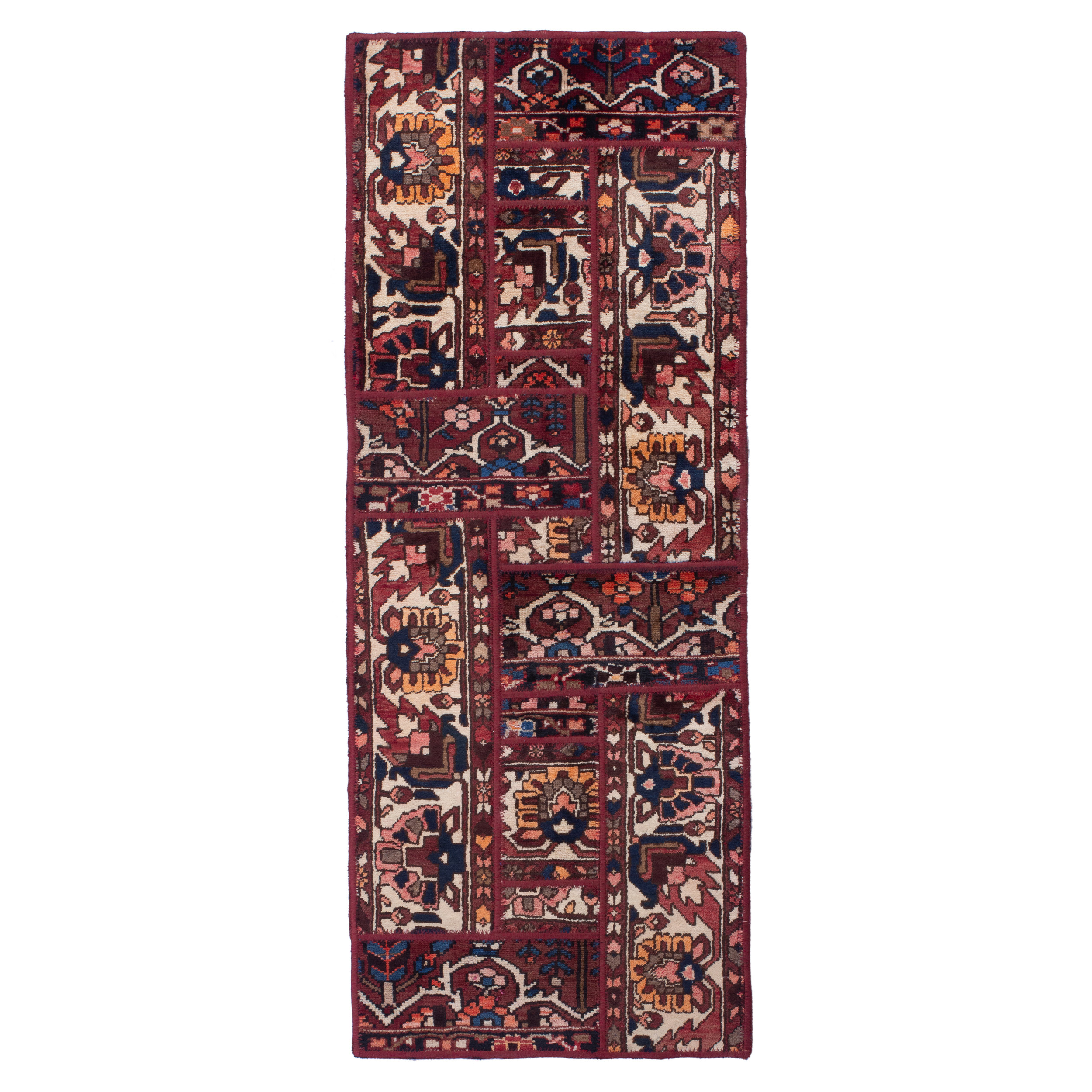 کلاژ فرش دستبافت یک و نیم متری مدل بختیار کد 13687