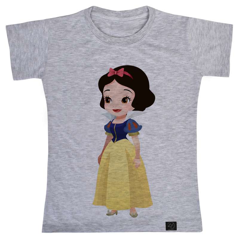 تی شرت آستین کوتاه دخترانه 27 مدل سفید برفی کد V197