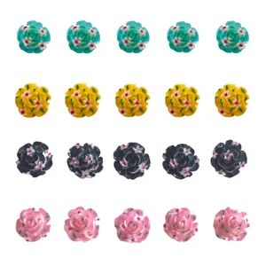 مهره دستبند مدل گل سرامیکی کد 208 مجموعه 20 عددی