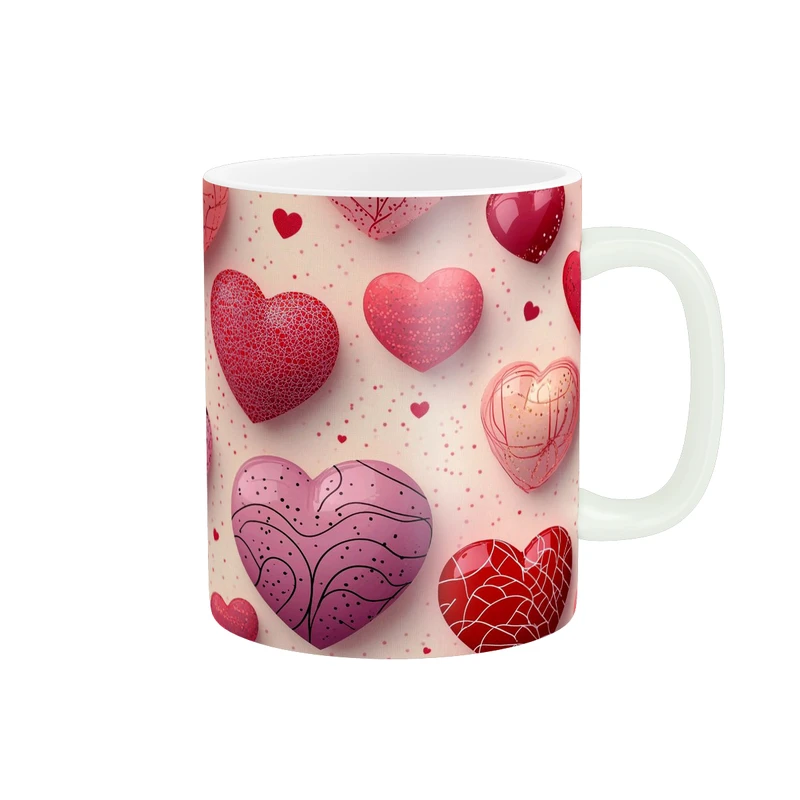 ماگ پاد آفرین طرح قلبی کد 5826