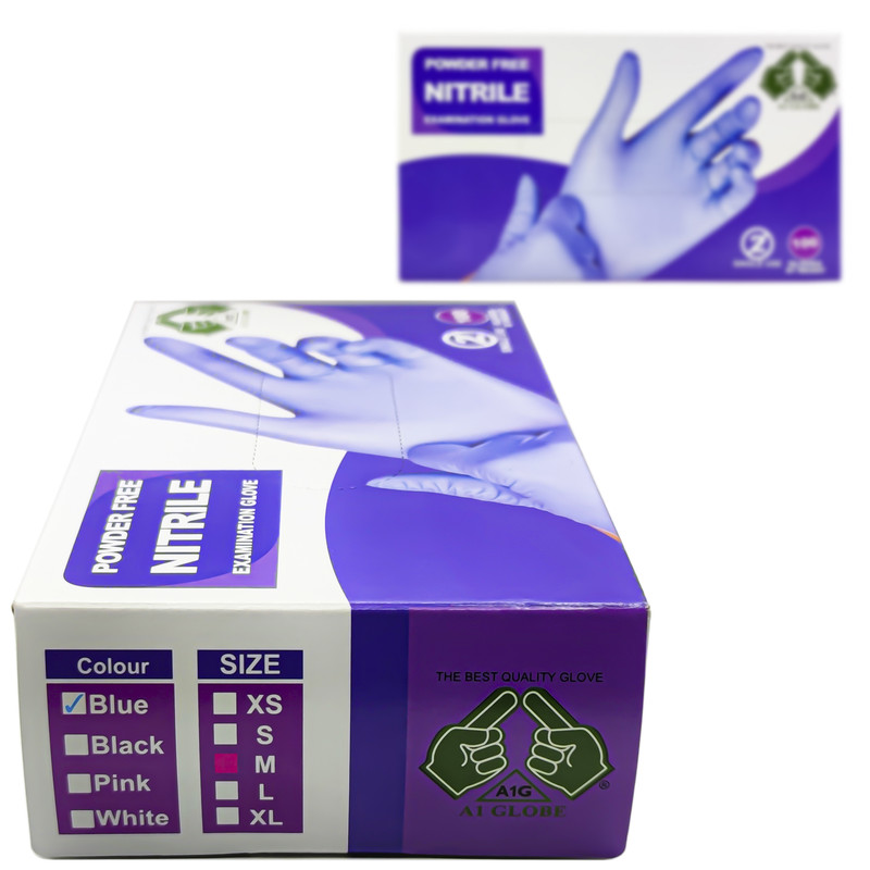 دستکش طبی نیتریل مدل NI-100 بسته 100 عددی دستکش طبی نیتریل مدل NI-100 بسته 100 عددی