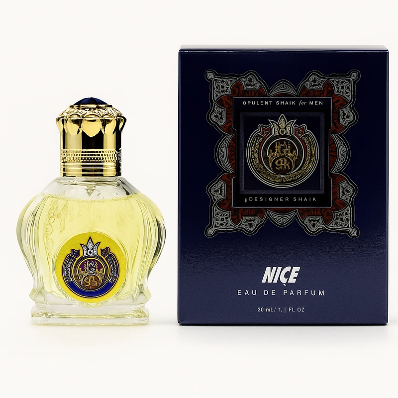 عطر جیبی مردانه نایس مدل الشیخ با رایحه گرم حجم ۳۰ میلی‌لیتر