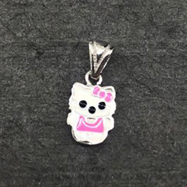 آویز گردنبند نقره زنانه گیرا مدل کیتی G790 آویز گردنبند نقره زنانه گیرا مدل کیتی G790