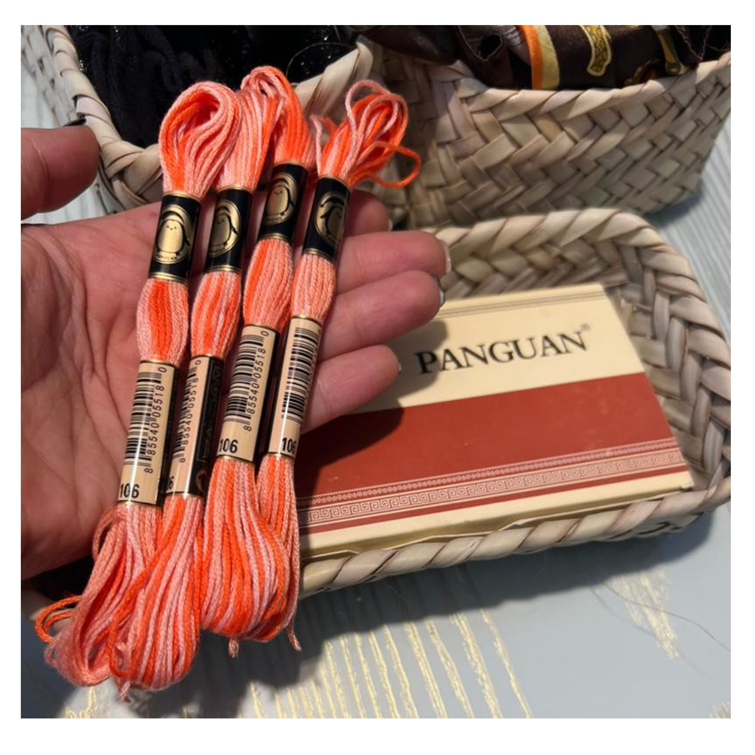 نخ گلدوزی پنگوئن مدل PNG-06 کد P-106 مجموعه 6 عددی