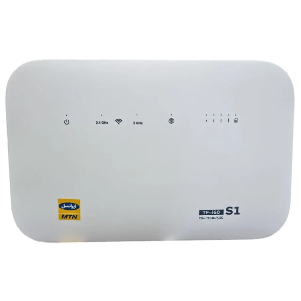 مودم 4G/TD-LTE ایرانسل مدل TF-I60 S1 به همراه دو سیم کارت با 40 گیگ اینترنت 6 ماهه
