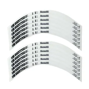 برچسب رینگ موتور سیکلت بنلی مدل WHIT01 بسته 12 عددی
