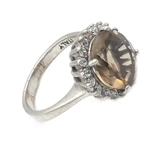 انگشتر نقره زنانه مدل کواتز کد 20478