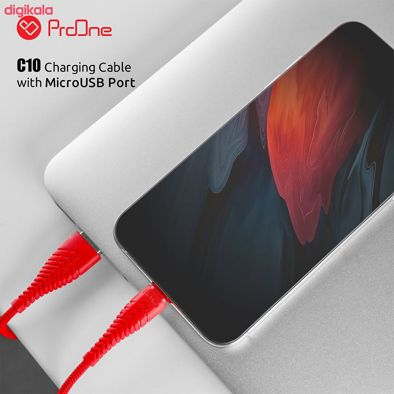 کابل تبدیل USB به microUSB پرو وان مدل C10 طول 1 متر main 1 10