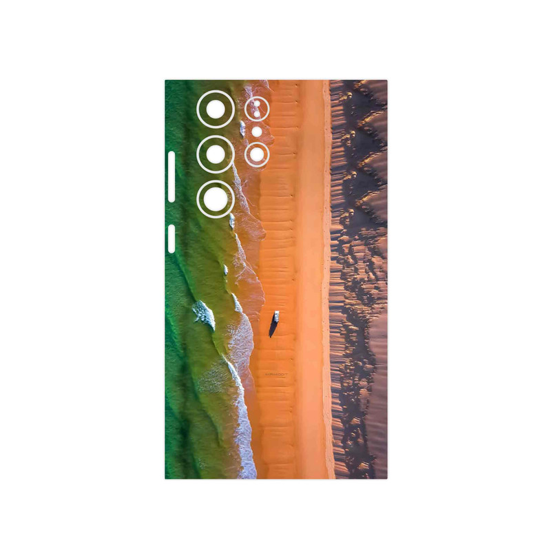 برچسب پوششی ماهوت مدل Beach and Green Sea مناسب برای گوشی موبایل سامسونگ Galaxy S23 Ultra