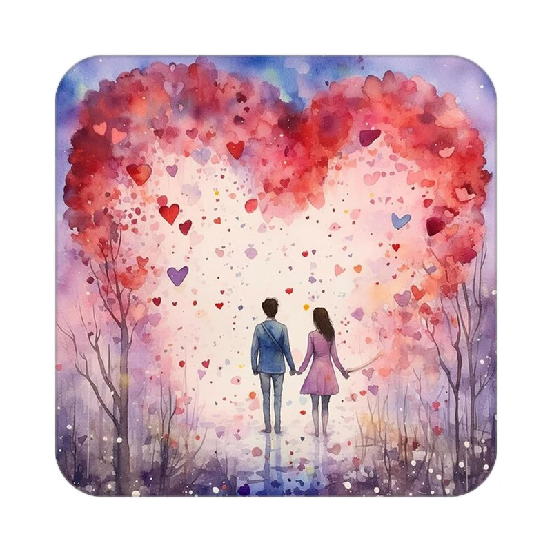 زیر لیوانی کاکتی مدل عاشقانه کد mp12673