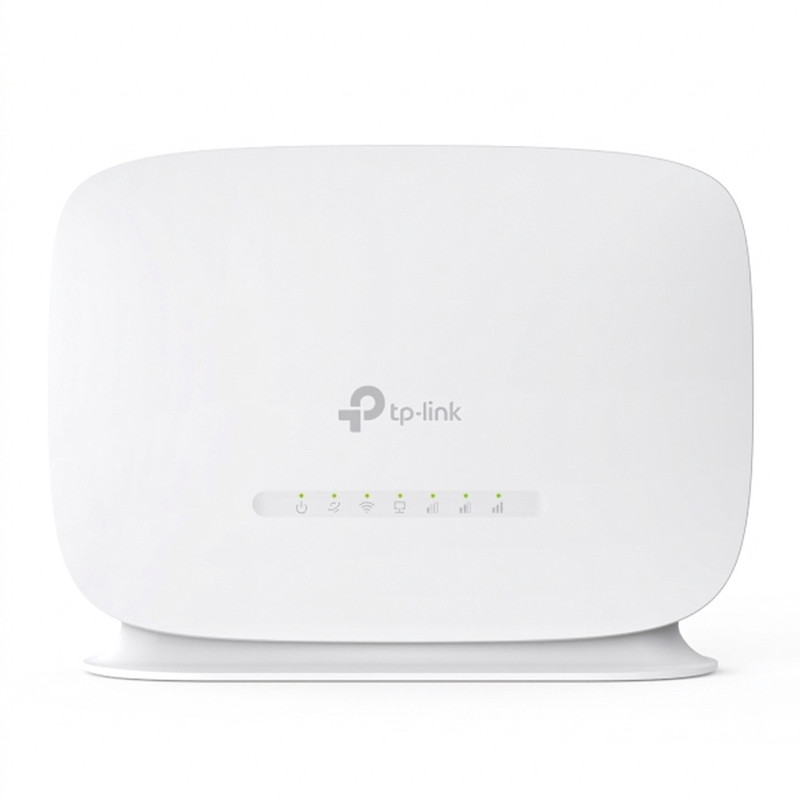 مودم روتر 4G تی‌پی‌لینک مدل TL-MR105 با پشتیبانی از شبکه‌های LTE/4G/3G/2G، استاندارد IEEE 802.11b/g/n، فرکانس 2.4 گیگاهرتز، فایروال IPv4 SPI و پشتیبانی همزمان تا 32 کاربر