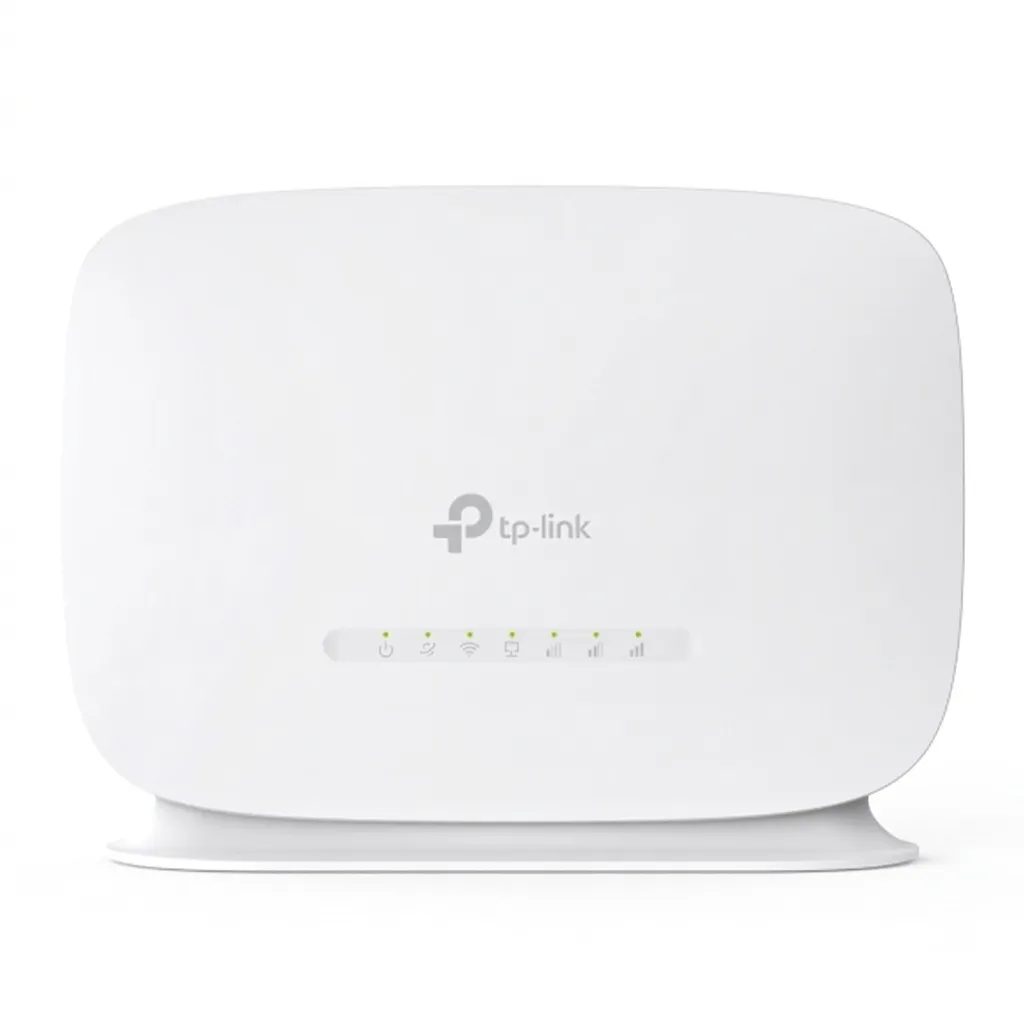 مودم روتر 4G تی‌پی‌لینک مدل TL-MR105 با پشتیبانی از شبکه‌های LTE/4G/3G/2G، استاندارد IEEE 802.11b/g/n، فرکانس 2.4 گیگاهرتز، فایروال IPv4 SPI و پشتیبانی همزمان تا 32 کاربر