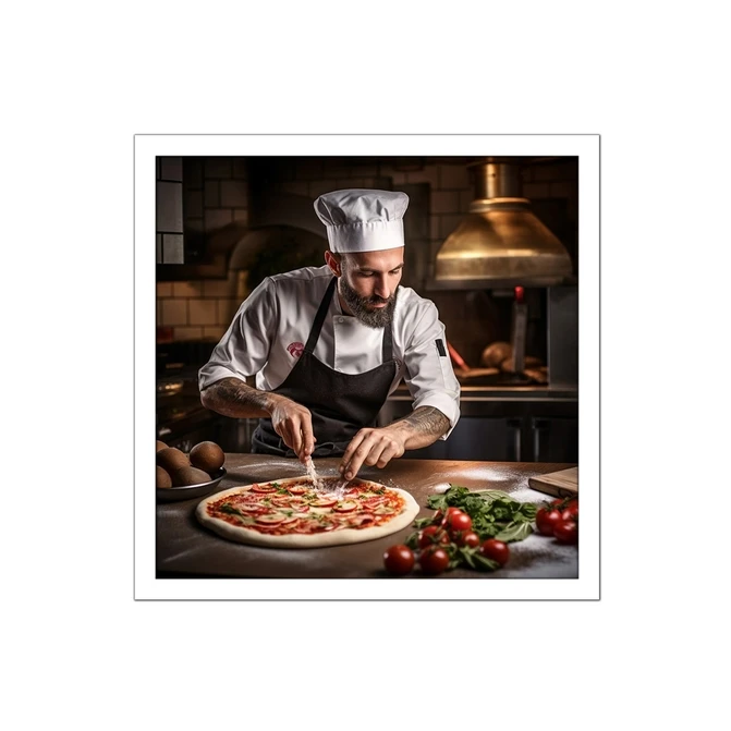 تابلو نوری بکلیت طرح رستوران و فست فود پیتزا مدل W-MID-18847