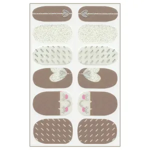 استیکر طراحی ناخن مدل ژله ای کد L34